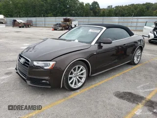 2015 Audi A5 Premium Plus z VIN WAUMFAFH8FN001697, wystawiony jako Copart lot #72433534 z przebiegiem 24 346 mil mil oraz Szkoda całkowita • Salvage title. Historia ofert i sprzedaży dostępna na DreamBid. Obrazek 1.