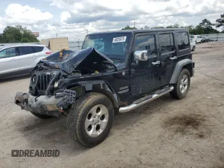 2012 Jeep Wrangler Unlimited Sport with VIN 1C4BJWDG4CL243538, listed as a Copart auction lot 58826675 with 126,646 mi miles and Salvage title. Bid and sale history available at DreamBid. Image 1.
