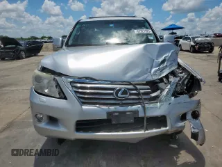 2011 Lexus LX 570 with VIN JTJHY7AX4B4061716, listed as a Copart auction lot 62327925 with 141,382 mi miles and Salvage title. Bid and sale history available at DreamBid. Image 5.