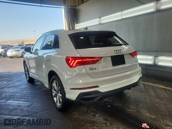 2023 Audi Q3 S line Premium with VIN WA1DECF34P1106228, listed as a IAAI auction lot 42734425 with 52,167 mi miles and . Bid and sale history available at DreamBid. Image 42.