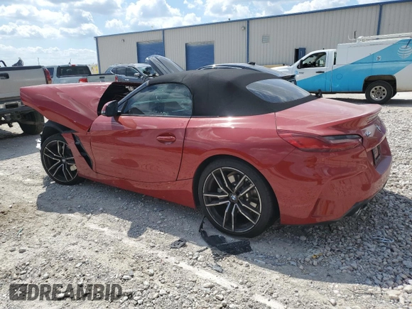 2021 BMW Z4 sDrive30i with VIN WBAHF3C07MWX23567, listed as a Copart auction lot 71971044 with 0 mi miles and Salvage Title. Bid and sale history available at carsss.com. Image 2.