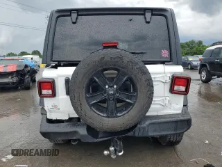 2022 Jeep Wrangler Unlimited Willys with VIN 1C4HJXDN9NW242045, listed as a Copart auction lot 59857985 with 34,970 mi miles and Salvage title. Bid and sale history available at DreamBid. Image 6.