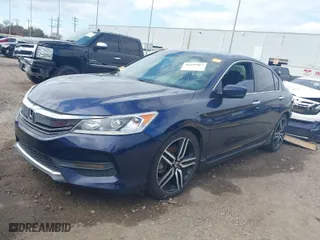 2017 Honda Accord Sedan Sport with VIN 1HGCR2F50HA170111, listed as a IAAI auction lot 41493967 with 276,074 mi miles. Bid and sale history available at carsss.com. Image 2.