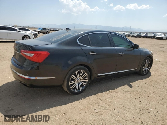 2015 Kia Cadenza Premium with VIN KNALN4D75F5174426, listed as a Copart auction lot 65013104 with 204,459 mi miles and Clean Title. Bid and sale history available at carsss.com. Image 3.