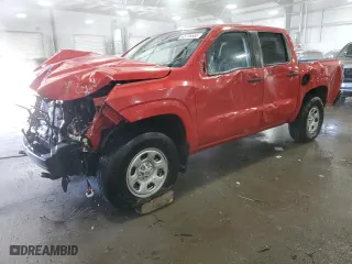 2022 Nissan Frontier S with VIN 1N6ED1EK1NN629963, listed as a Copart auction lot 45776585 with 38,740 mi miles and Salvage Title. Bid and sale history available at carsss.com. Image 1.