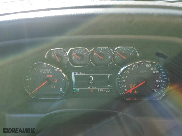 2015 Chevrolet Silverado 1500 LTZ with VIN 3GCUKSEC3FG180718, listed as a Copart auction lot 45627155 with 96,195 mi miles and Salvage Title. Bid and sale history available at carsss.com. Image 9.