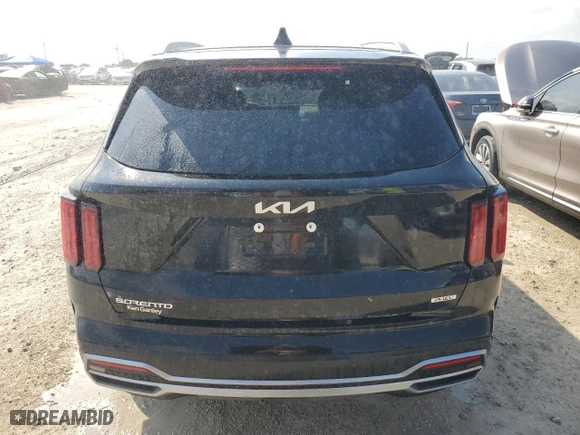 2023 Kia Sorento Plug-In Hybrid SX Prestige with VIN KNDRMDLH1P5213458, listed as a Copart auction lot 74607994 with 23,749 mi miles and Non Repairable. Bid and sale history available at carsss.com. Image 6.