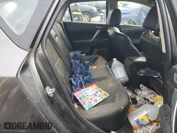 2013 Mazda 3 i Grand Touring with VIN JM1BL1MP6D1724160, listed as a Copart auction lot 46107525 with Not provided miles and Salvage title. Bid and sale history available at DreamBid. Image 11.