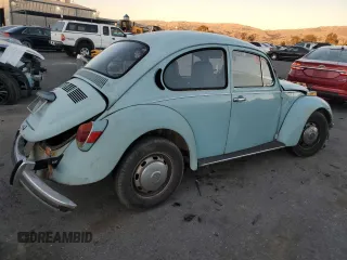 1972 Volkswagen Beetle with VIN 1122696781, listed as a Copart auction lot 83026554 with 11,104 mi miles and Salvage Title. Bid and sale history available at DreamBid. Image 3.