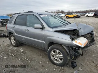 2005 Kia Sportage LX with VIN KNDJE723X57064082, listed as a Copart auction lot 86177214 with Not Provided miles and Salvage Title. Bid and sale history available at carsss.com. Image 4.