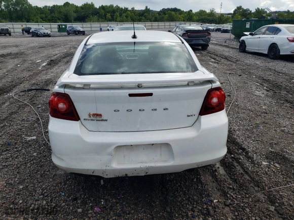2013 Dodge Avenger SXT with VIN 1C3CDZCG1DN768114, listed as a Copart auction lot 64837004 with 191,218 mi miles and Salvage Title. Bid and sale history available at carsss.com. Image 6.