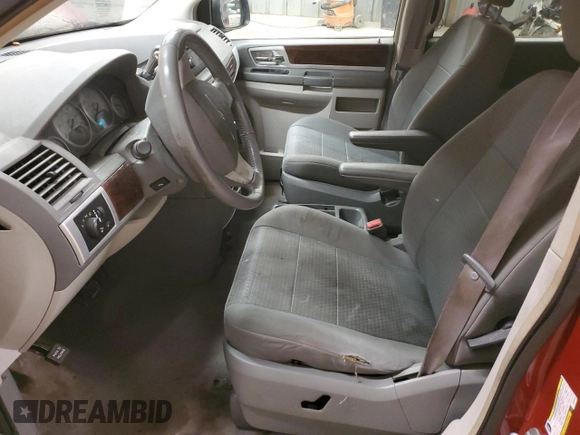 2010 Chrysler Town & Country Touring with VIN 2A4RR5D1XAR229185, listed as a Copart auction lot 47168355 with 0 mi miles and Salvage Title. Bid and sale history available at carsss.com. Image 7.