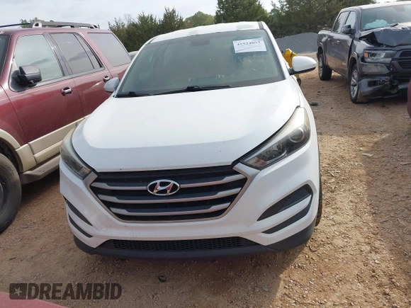 2017 Hyundai Tucson SE with VIN KM8J23A42HU508083, listed as a IAAI auction lot 41924093 with 94,366 mi miles and . Bid and sale history available at DreamBid. Image 12.