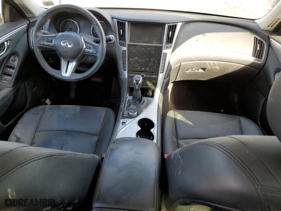 2019 Infiniti Q50 3.0t LUXE with VIN JN1EV7AP2KM543022, listed as a Copart auction lot 44221105 with 31,620 mi miles and Salvage Title. Bid and sale history available at carsss.com. Image 8.