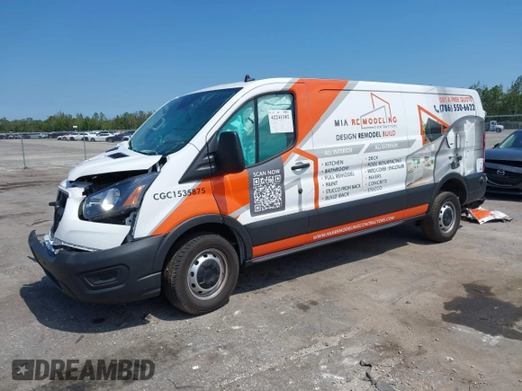 2024 Ford Transit Cargo с VIN 1FTBR1Y80RKB59990, выставлен на аукционе IAAI как лот 42241182 с пробегом 13 385 миль миль и . История ставок и продаж доступна на DreamBid. Изображение 17.