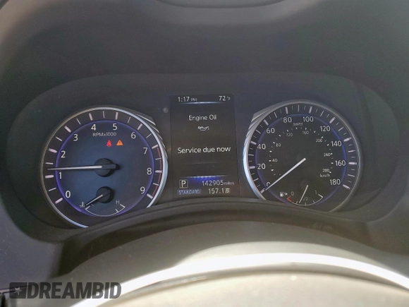 2017 Infiniti Q50 Premium with VIN JN1EV7AP8HM730662, listed as a Copart auction lot 49524415 with 142,905 mi miles and Clean title. Bid and sale history available at DreamBid. Image 9.