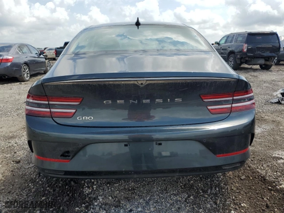 2023 Genesis Electrified G80 with VIN KMTGE4S17PU007500, listed as a Copart auction lot 53952055 with 6,226 mi miles and Clean Title. Bid and sale history available at carsss.com. Image 6.