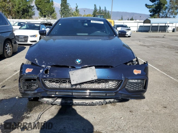 2020 BMW 5 Series 530e with VIN WBAJA9C00LCD60874, listed as a Copart auction lot 87960825 with 91,036 mi miles and Salvage Title. Bid and sale history available at DreamBid. Image 5.