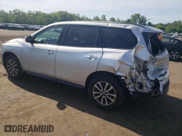 2014 Nissan Pathfinder S with VIN 5N1AR2MM6EC653551, listed as a Copart auction lot 58373825 with 159,300 mi miles and Salvage title. Bid and sale history available at DreamBid. Image 2.