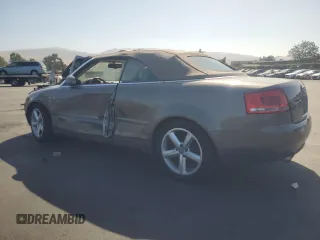 2007 Audi A4 3.2L with VIN WAUDH48H27K021925, listed as a Copart auction lot 60487555 with 143,947 mi miles and Salvage title. Bid and sale history available at DreamBid. Image 2.