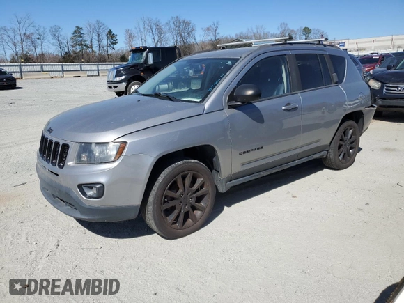 2015 Jeep Compass Sport with VIN 1C4NJDBB4FD426641, listed as a Copart auction lot 47440235 with 124,386 mi miles and Salvage Title. Bid and sale history available at carsss.com. Image 1.