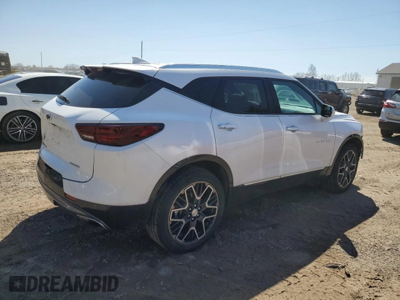 2024 Chevrolet Blazer Premier with VIN 3GNKBLRS8RS227989, listed as a Copart auction lot 53607155 with 10,596 mi miles and Clean title. Bid and sale history available at DreamBid. Image 3.