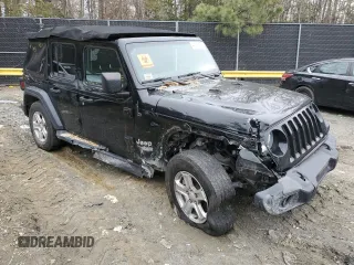 2019 Jeep Wrangler Unlimited Sport z VIN 1C4HJXDG4KW538961, wystawiony jako Copart lot #44018655 z przebiegiem 53 478 mil mil oraz Szkoda całkowita • Salvage title. Historia ofert i sprzedaży dostępna na DreamBid. Obrazek 4.