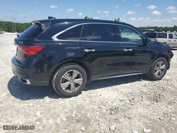 2020 Acura MDX with VIN 5J8YD3H35LL011779, listed as a Copart auction lot 55371584 with 107,431 mi miles and Salvage Title. Bid and sale history available at carsss.com. Image 3.