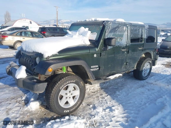 2010 Jeep Wrangler Unlimited Sport with VIN 1J4BA3H12AL127802, listed as a IAAI auction lot 41237029 with 94,320 mi miles. Bid and sale history available at carsss.com. Image 18.