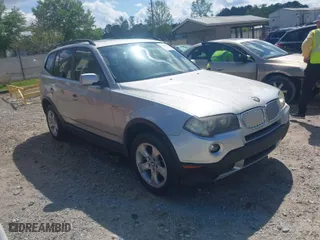 2007 BMW X3 3.0si with VIN WBXPC934X7WF21457, listed as a IAAI auction lot 41903881 with 1 mi miles. Bid and sale history available at carsss.com. Image 1.
