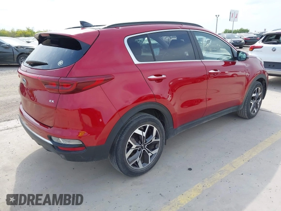 2022 Kia Sportage EX with VIN KNDPN3AC5N7990717, listed as a IAAI auction lot 41969778 with 43,536 mi miles and . Bid and sale history available at DreamBid. Image 4.