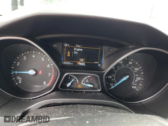 2016 Ford Focus SE with VIN 1FADP3F20GL303902, listed as a Copart auction lot 61374325 with 149,265 mi miles and Salvage title. Bid and sale history available at DreamBid. Image 9.