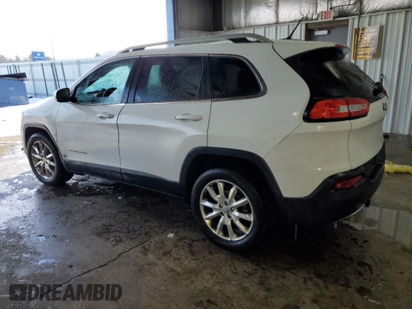2014 Jeep Cherokee Limited with VIN 1C4PJLDB9EW283916, listed as a Copart auction lot 45952845 with 116,333 mi miles and Salvage Title. Bid and sale history available at DreamBid. Image 2.