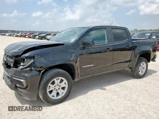 2022 Chevrolet Colorado 2WD LT z VIN 1GCGSCEN9N1248375, wystawiony jako Copart lot #59749425 z przebiegiem 65 608 mil mil oraz Szkoda całkowita • Salvage title. Historia ofert i sprzedaży dostępna na DreamBid. Obrazek 1.