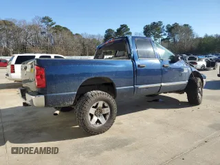 2007 Dodge Ram 2500 SLT with VIN 1D7KS28D27J589732, listed as a Copart auction lot 43935085 with 0 mi miles and Salvage Title. Bid and sale history available at carsss.com. Image 3.