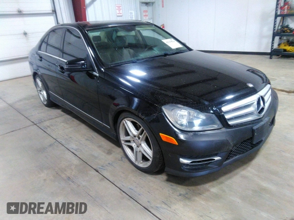 2013 Mercedes-Benz C-Class C 300 Sport with VIN WDDGF8AB7DR262326, listed as a IAAI auction lot 42139594 with 111,646 mi miles. Bid and sale history available at carsss.com. Image 1.