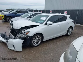 2013 Lexus CT 200h Hybrid with VIN JTHKD5BH7D2149186, listed as a IAAI auction lot 41903180 with 133,373 mi miles. Bid and sale history available at carsss.com. Image 2.