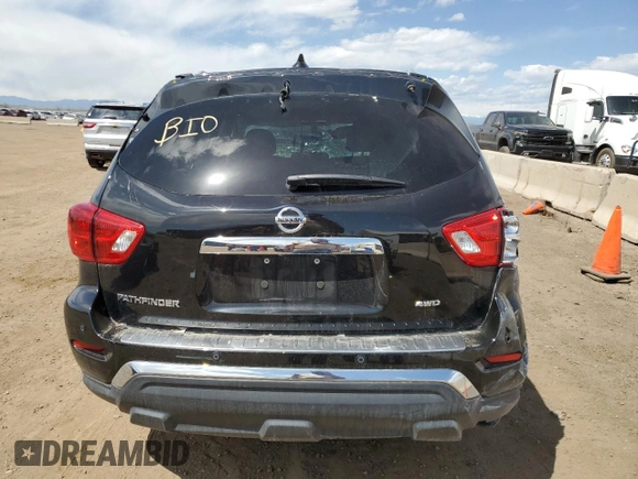2020 Nissan Pathfinder S with VIN 5N1DR2AM2LC642044, listed as a Copart auction lot 54240045 with 36,484 mi miles and Salvage title. Bid and sale history available at DreamBid. Image 6.