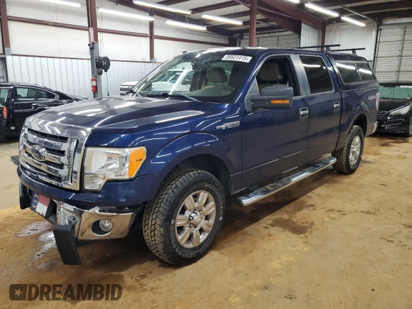 2009 Ford F-150 XL with VIN 1FTPW14V09FB11277, listed as a Copart auction lot 59531415 with 186,572 mi miles and Salvage title. Bid and sale history available at DreamBid. Image 1.