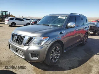 2020 Nissan Armada SV with VIN JN8AY2NDXLX017747, listed as a Copart auction lot 48585395 with 128,772 mi miles and Clean Title. Bid and sale history available at carsss.com. Image 1.