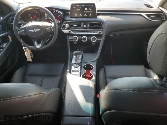 2021 Genesis G70 2.0T with VIN KMTG64LA0MU074883, listed as a Copart auction lot 42581875 with 30,885 mi miles and Non Repairable. Bid and sale history available at carsss.com. Image 8.