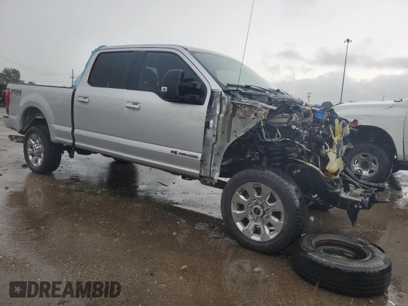 2017 Ford F-250 Lariat with VIN 1FT7W2BT9HEB34178, listed as a Copart auction lot 56340805 with Not provided miles and Salvage title. Bid and sale history available at DreamBid. Image 4.