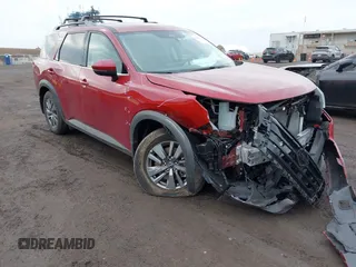 2024 Nissan Pathfinder SV with VIN 5N1DR3BC8RC300764, listed as a IAAI auction lot 41941806 with 4,543 mi miles and . Bid and sale history available at DreamBid. Image 1.