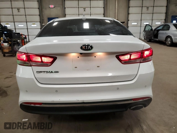 2018 Kia Optima LX with VIN 5XXGT4L31JG242900, listed as a Copart auction lot 54700895 with 110,882 mi miles and Salvage title. Bid and sale history available at DreamBid. Image 6.