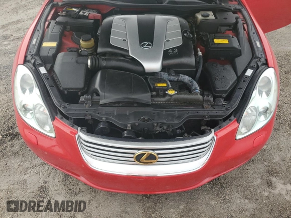 2002 Lexus SC 430 with VIN JTHFN48Y420016541, listed as a Copart auction lot 74678694 with Not Provided miles and Non Repairable. Bid and sale history available at DreamBid. Image 11.