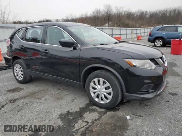 2016 Nissan Rogue SV with VIN KNMAT2MVXGP666538, listed as a Copart auction lot 45104455 with 101,104 mi miles and Salvage Title. Bid and sale history available at DreamBid. Image 4.