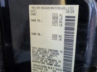 2009 Nissan Maxima 3.5 S with VIN 1N4AA51E89C847360, listed as a Copart auction lot 88412435 with 141,520 mi miles and Salvage Title. Bid and sale history available at carsss.com. Image 12.