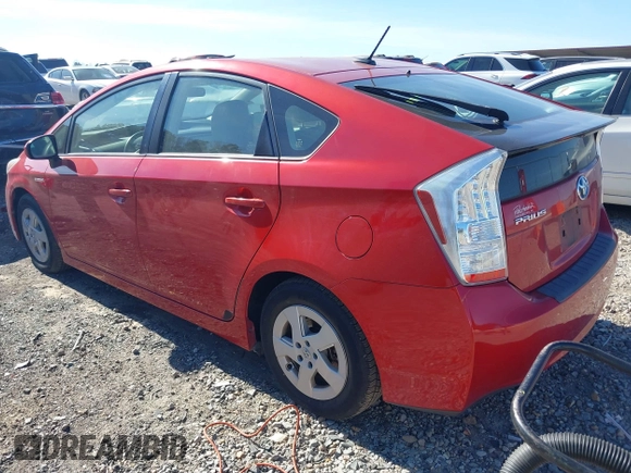 2011 Toyota Prius I with VIN JTDKN3DU6B5342874, listed as a IAAI auction lot 41431006 with 135,474 mi miles. Bid and sale history available at carsss.com. Image 3.