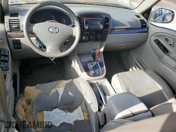2006 Suzuki XL7 with VIN JS3TY92V064101304, listed as a Copart auction lot 62749515 with 215,110 mi miles and Salvage title. Bid and sale history available at DreamBid. Image 8.