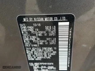 2017 Nissan Quest SV with VIN JN8AE2KP0H9165876, listed as a Copart auction lot 52314585 with 121,060 mi miles and Clean Title. Bid and sale history available at carsss.com. Image 13.